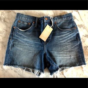 Madewell NWT High-Rise Denim Shorts SZ 30